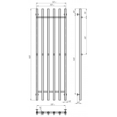 Рушникосушарка водяна Split П6 500х1600 Deffi Хром (A.SP.160.50.6.C.B) Київ