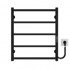 Рушникосушарка електрична Ladder П5 500х600 Deffi Чорний JD03 (C.LK.60.50.5.E.B.R.1) Веселе