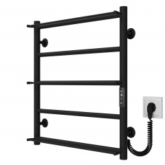 Рушникосушарка електрична Ladder П5 500х600 Deffi Чорний JD03 (C.LK.60.50.5.E.B.R.1) Веселе