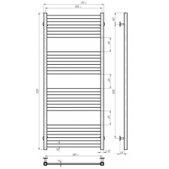 Рушникосушарка водяна Magnus П16 500х1200 Deffi Хром (A.MA.120.50.16.C.A) Конотоп