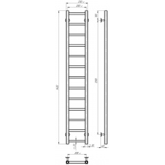 Рушникосушарка електрична Forest П13 200х1400 Deffi Білий WD04 (A.FR.140.20.13.E.W.L.4) Кропивницький