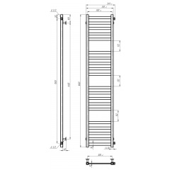 Рушникосушарка водяна Magnus П20 300х1600 Deffi Хром (A.MA.160.30.20.C.C) Житомир