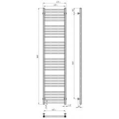 Рушникосушарка водяна Lima П30 400х1800 Deffi Хром (A.LI.180.40.30.C.C) Херсон