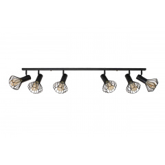 Світильник лофт MSK Electric Diadem стельовий NL 22151-6 BK Чернігів