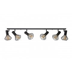 Світильник лофт MSK Electric Diadem стельовий NL 22151-6 BK Чернігів