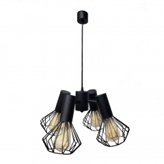 Люстра підвісна MSK Electric Diadem на чотири плафони Е27 NL 22153-4 BK Кобижча