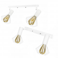 Светильник лофт MSK Electric Diadem настенно-потолочный NL 22151-2W белый Киев