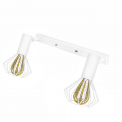 Светильник лофт MSK Electric Diadem настенно-потолочный NL 22151-2W белый Киев