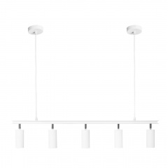 Люстра подвесная MSK Electric Tube в стиле лофт с поворотными плафонами NL 2450-5 WH Броды