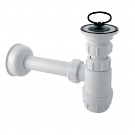 Сифон для раковины McAlpine пластик, белый (HC1L)