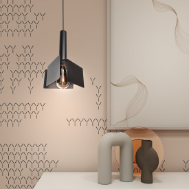 Світильник підвісний MSK Electric Turin у стилі лофт під лампу Е27 NL 2030 BK чорний