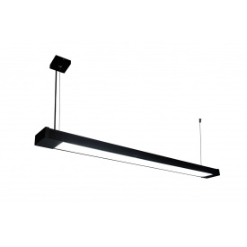Светильник линейный подвесной 125см MSK Electric Office под две led лампы G-13 SL-120-2T8 BK