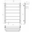Рушникосушарка електрична Lux Hotel П7 600х800 Deffi Хром JD04 (A.LH.80.60.7.E.C.L.2) Ірпінь