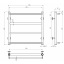Рушникосушарка електрична Ladder П4 400х500 Deffi Чорний JD03 (C.LK.50.40.4.E.B.R.1) Стрий