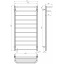 Рушникосушарка електрична Lux Hotel П11 600х1200 Deffi Хром JD04 (A.LH.120.60.11.E.C.L.2) Лубни