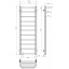 Полотенцесушитель электрический Lux Hotel П11 400х1200 Deffi Хром JD04 (A.LH.120.40.11.E.C.L.2) Гуляйполе