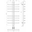 Рушникосушарка електрична Gray П8 60х1000 Deffi Чорний JD03 (A.GY.100.6.8.E.B.L.1) Надвірна