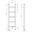 Рушникосушарка електрична Оріон П5 200х800 Deffi Хром JD03 (C.OR.80.20.5.E.C.R.1) Бровари