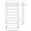 Рушникосушарка електрична Класік N П8 500х900 Deffi Хром JD03 (C.KN.90.50.8.E.C.L.1) Софіївська Борщагівка