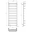 Рушникосушарка електрична Юність П14 500х1400 Deffi Хром JD03 (C.YU.140.50.14.E.C.R.1) Дніпро