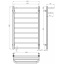 Рушникосушарка електрична Lux Hotel П9 600х1000 Deffi Хром JD04 (A.LH.100.60.9.E.C.L.2) Івано-Франківськ