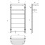 Рушникосушарка електрична Lux Hotel П7 400х800 Deffi Чорний JD04 (A.LH.80.40.7.E.B.L.2) Івано-Франківськ