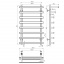 Рушникосушарка електрична Agata П8 400x800 Deffi Хром JD04 (A.AG.80.40.8.E.C.R.2) Переяслав-Хмельницький