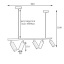 Люстра подвесная MSK Electric Tube в стиле лофт с поворотными плафонами NL 2450-5 WH Броды