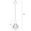 Светильник лофт MSK Electric Diadem подвесной белый NL 2215 WH Калуш
