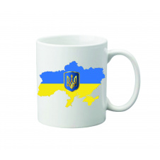 Чашка з принтом Vivay Україна 330 мл Білий (hub_dk81od)