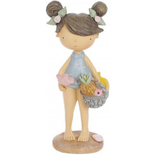 Фігурка інтер'єрна Girl with fruit basket 8x6x18.5 см Bona DP118177