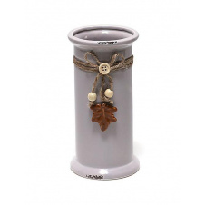 Ваза ceramic настільна Shabby Chic діаметр 10 см, висота 19 см Bona DP41669