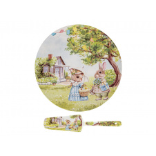 Блюдо фарфор Rabbit family 26 cm Lefard