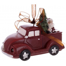 Светодиодные елочные игрушки набор BonaDi Christmas tree car 10х5.5х7 см Разноцветный 4 шт DP232288