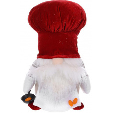 Декоративная игрушка Dwarf in a chef's costume and a frying pan 28 см Разноцветный BonaDi DP232201