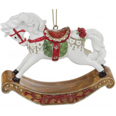 Подвесная декоративная фигурка Белый конь BonaDi DP113260