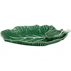Набор 2 блюда с соусником Cabbage 28x20см Зеленый DP67324 Bordallo Pinheiro