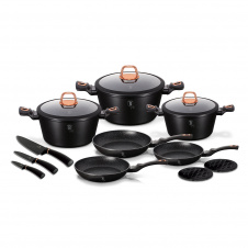 Набор посуды 14 предметов Berlinger Haus Black Rose Collection (BH-7187)