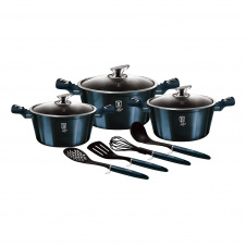Набор посуды Berlinger Haus Metallic Line Aquamarine Edition 10 предметов (BH-6152)