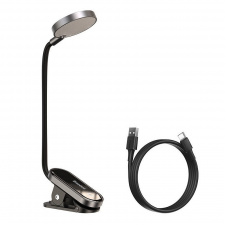 Лампа настільна акумуляторна Baseus Comfort Reading Mini Clip Lamp DGRAD-0G Grey