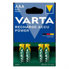 Аккумуляторные батарейки AAA VARTA ACCU AAA 800mAh BLI 4 шт (READY 2 USE)