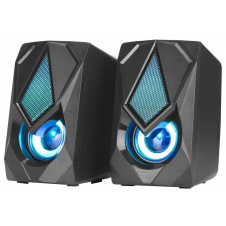 Компьютерные колонки XTRIKE ME RGB Backlight SK-402 с подсветкой Черные 120х72х82 мм