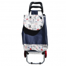 Тележка кравчучка London morning Stenson MH-2783 bluewhite 94х30х17 см Синий