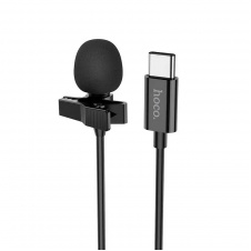 Петличный микрофон проводной HOCO Type-C Lavalier microphone L14 черный