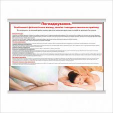 Плакат Vivay Погладжування з планкою А2 (9209)
