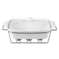 Мармит Food Warmer керамическая форма 2.4л 33см с подогревом Kamille DP37024