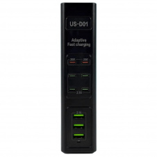 Адаптер UKC US-D01 50W 3USB 110-265V Черный