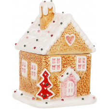 Емкость с крышкой BonaDi Gingerbread house для сыпучих продуктов 350 мл Разноцветный DP232112