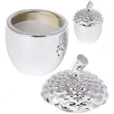Свеча с крышкой Silver 6х6х8см фарфор Bona DP116472