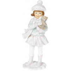 Статуетка Малюк з ведмедиком 21 см, тиффані Bona DP42264